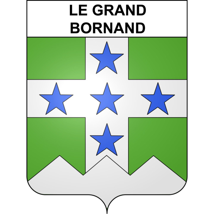 Le Grand-Bornand Sticker wappen, gelsenkirchen, augsburg, klebender aufkleber