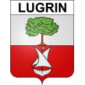 Pegatinas escudo de armas de Lugrin adhesivo de la etiqueta engomada