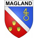 Magland 74 ville sticker blason écusson autocollant adhésif