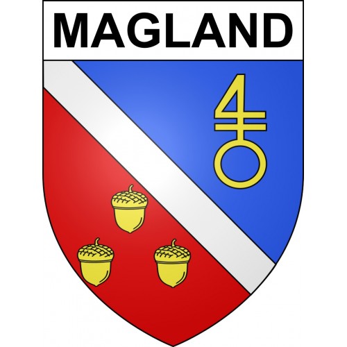 Magland 74 ville sticker blason écusson autocollant adhésif