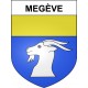 Megève Sticker wappen, gelsenkirchen, augsburg, klebender aufkleber