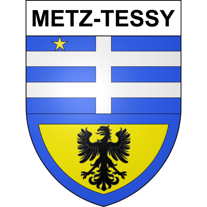 Metz-Tessy 74 ville sticker blason écusson autocollant adhésif