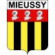 Mieussy Sticker wappen, gelsenkirchen, augsburg, klebender aufkleber