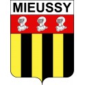 Mieussy Sticker wappen, gelsenkirchen, augsburg, klebender aufkleber