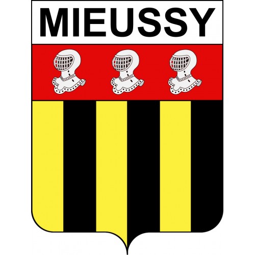 Mieussy Sticker wappen, gelsenkirchen, augsburg, klebender aufkleber