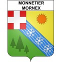 Monnetier-Mornex 74 ville sticker blason écusson autocollant adhésif