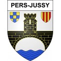 Stickers coat of arms Pers-Jussy adhesive sticker
