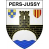 Pers-Jussy 74 ville sticker blason écusson autocollant adhésif