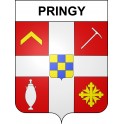 Pringy 74 ville sticker blason écusson autocollant adhésif