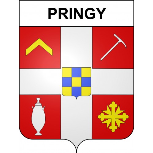 Stickers coat of arms Pringy adhesive sticker