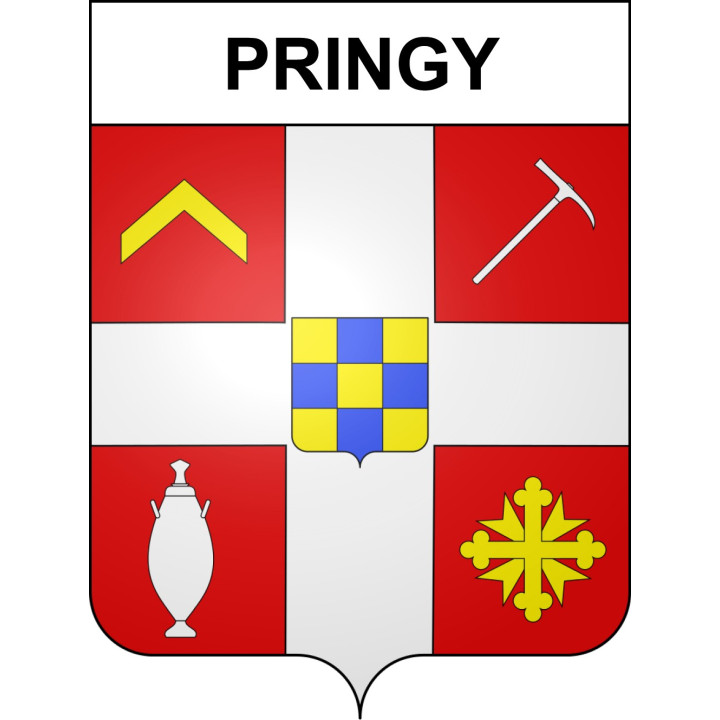 Stickers coat of arms Pringy adhesive sticker