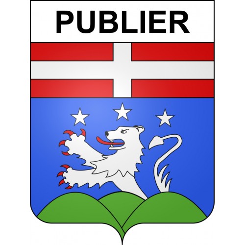 Pegatinas escudo de armas de Publier adhesivo de la etiqueta engomada