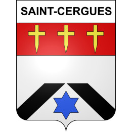 Stickers coat of arms Saint-Cergues adhesive sticker