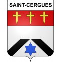 Saint-Cergues 74 ville sticker blason écusson autocollant adhésif