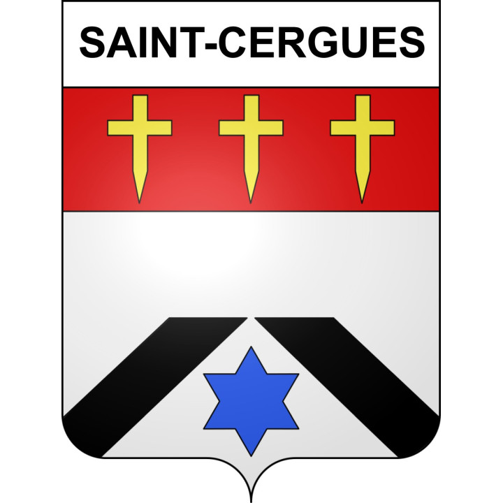 Stickers coat of arms Saint-Cergues adhesive sticker