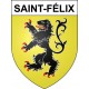 Stickers coat of arms Saint-Félix adhesive sticker