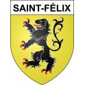 Saint-Félix 74 ville sticker blason écusson autocollant adhésif