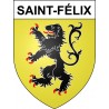 Saint-Félix 74 ville sticker blason écusson autocollant adhésif