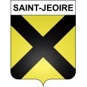 Saint-Jeoire 74 ville sticker blason écusson autocollant adhésif