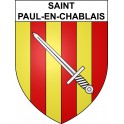Saint-Paul-en-Chablais 74 ville sticker blason écusson autocollant adhésif