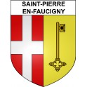 Saint-Pierre-en-Faucigny 74 ville sticker blason écusson autocollant adhésif