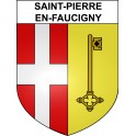 Stickers coat of arms Saint-Pierre-en-Faucigny adhesive sticker