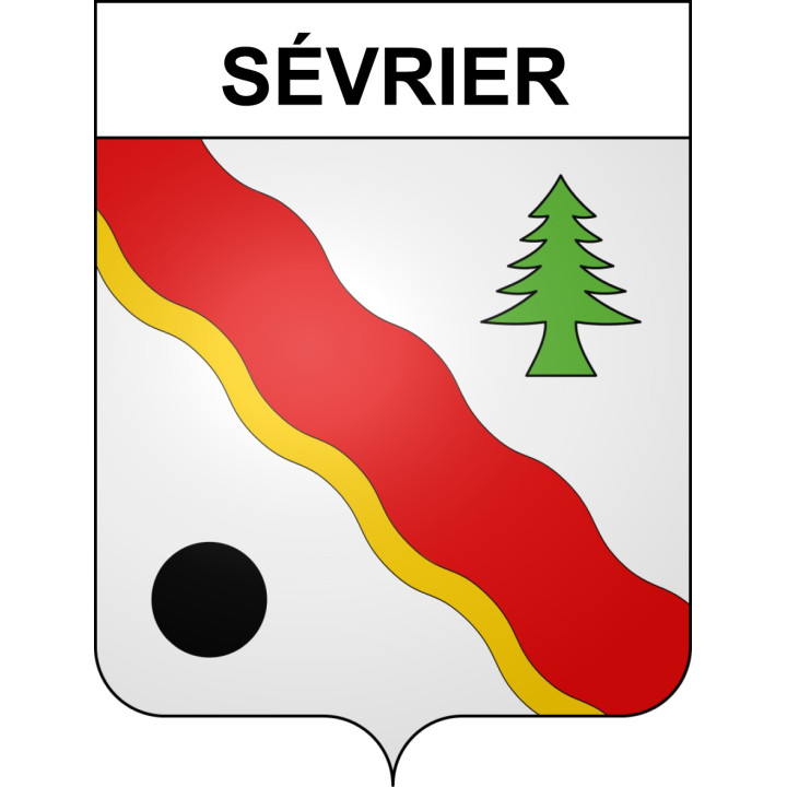 Sévrier Sticker wappen, gelsenkirchen, augsburg, klebender aufkleber