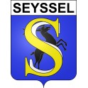 Seyssel 74 ville sticker blason écusson autocollant adhésif