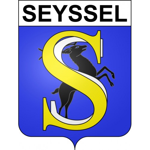 Seyssel Sticker wappen, gelsenkirchen, augsburg, klebender aufkleber