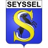 Seyssel 74 ville sticker blason écusson autocollant adhésif