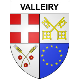Valleiry 74 ville sticker blason écusson autocollant adhésif