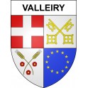 Valleiry 74 ville sticker blason écusson autocollant adhésif