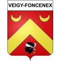Veigy-Foncenex 74 ville sticker blason écusson autocollant adhésif