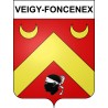 Stickers coat of arms Veigy-Foncenex adhesive sticker