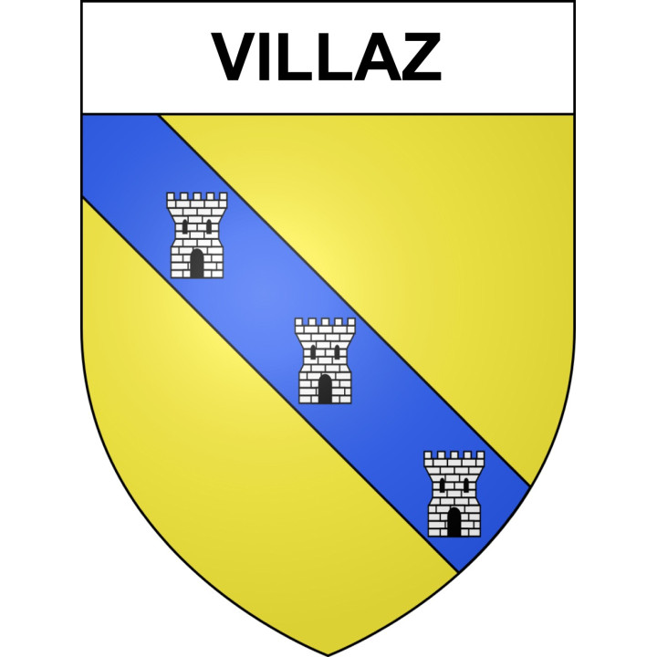 Villaz Sticker wappen, gelsenkirchen, augsburg, klebender aufkleber