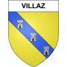 Pegatinas escudo de armas de Villaz adhesivo de la etiqueta engomada