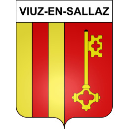 Viuz-en-Sallaz Sticker wappen, gelsenkirchen, augsburg, klebender aufkleber