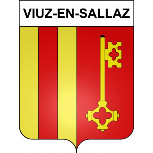 Viuz-en-Sallaz Sticker wappen, gelsenkirchen, augsburg, klebender aufkleber
