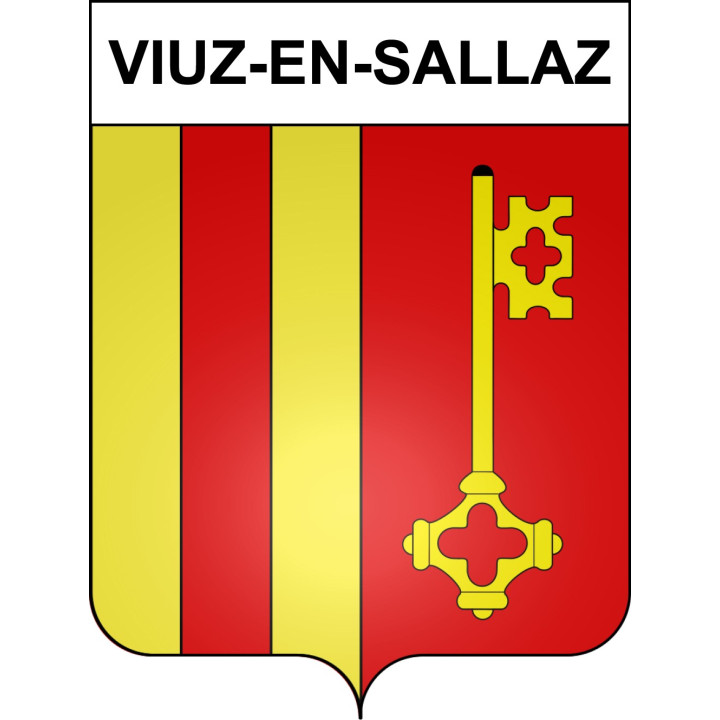 Viuz-en-Sallaz Sticker wappen, gelsenkirchen, augsburg, klebender aufkleber