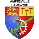 Amfreville-la-Mi-Voie Sticker wappen, gelsenkirchen, augsburg, klebender aufkleber