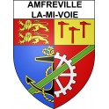Stickers coat of arms Amfreville-la-Mi-Voie adhesive sticker