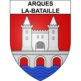 Arques-la-Bataille Sticker wappen, gelsenkirchen, augsburg, klebender aufkleber