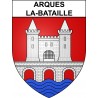 Arques-la-Bataille Sticker wappen, gelsenkirchen, augsburg, klebender aufkleber