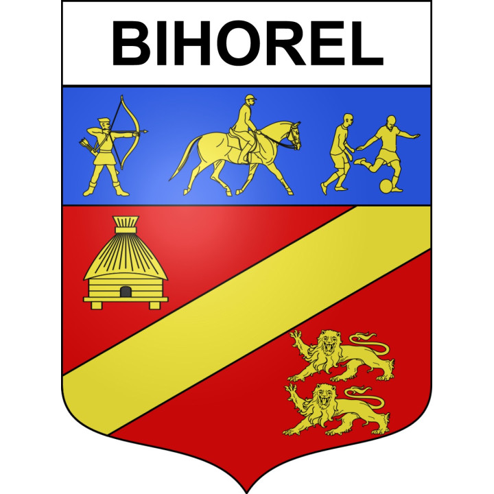 Stickers coat of arms Bihorel adhesive sticker