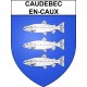 Stickers coat of arms Caudebec-en-Caux adhesive sticker