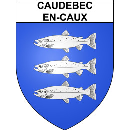 Caudebec-en-Caux 76 ville sticker blason écusson autocollant adhésif