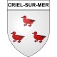 Criel-sur-Mer 76 ville sticker blason écusson autocollant adhésif