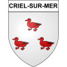 Stickers coat of arms Criel-sur-Mer adhesive sticker