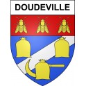 Stickers coat of arms Doudeville adhesive sticker