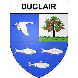 Stickers coat of arms Duclair adhesive sticker